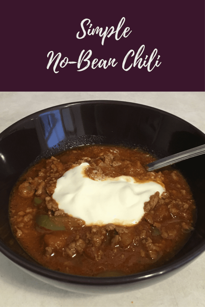 Simple No Bean Chili